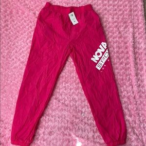 🌸hot pink track pants🌸